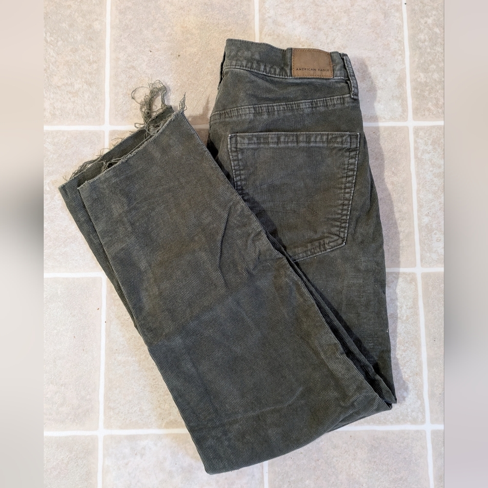 American Eagle Outfitters Olive Corduroy Pants